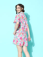 Multicolor Floral Printed Co-ord Set