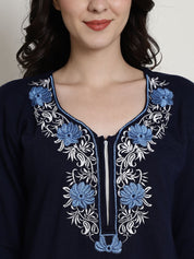 Navy Blue Winter Night Suit