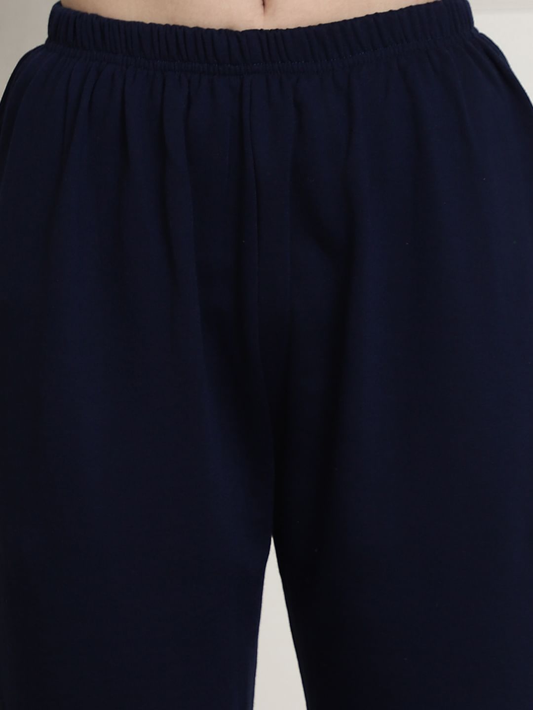 Navy Blue Winter Night Suit