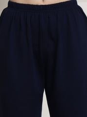 Navy Blue Winter Night Suit