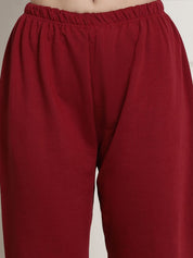 Maroon Winter Night Suit