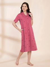 Pink Heart Hosiery Padded Nighty