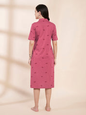 Pink Heart Hosiery Padded Nighty