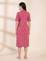 Pink Heart Hosiery Padded Nighty