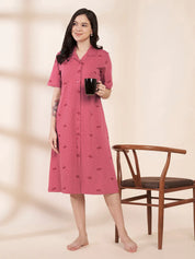 Pink Heart Hosiery Padded Nighty