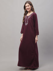 Purple Woolen Nighty