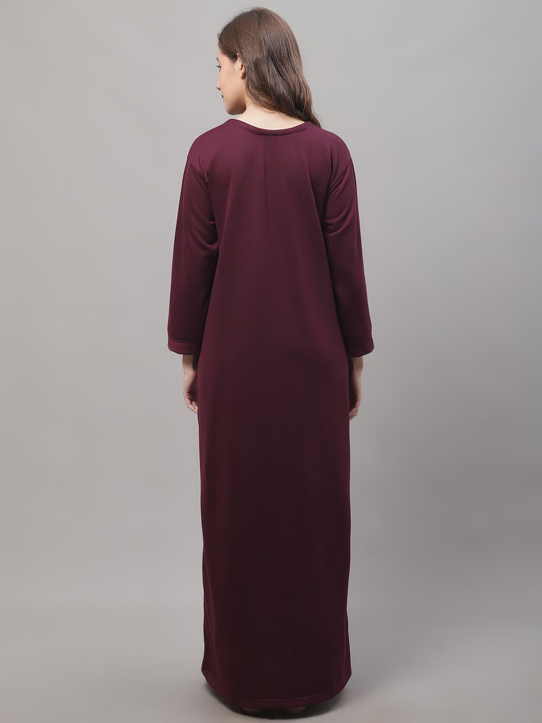 Purple Woolen Nighty