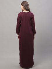Purple Woolen Nighty