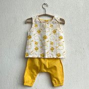 WHITEWATER KIDS UNISEX ORGANIC PATANG  JHABLA WITH YELLOW PANTS