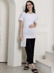 Black Velvet Maternity Lounge Pants