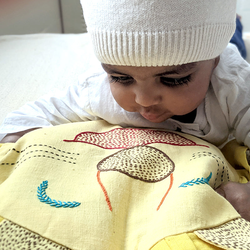 WHITEWATER KIDS ORGANIC LION MUSTARD SEED PILLOW