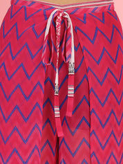 Pink Swimwear Cover-Up Wrap Pants