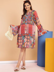 Multi Swimwear Cover Up Dress