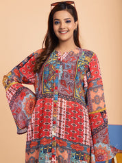 Multi Swimwear Cover Up Dress