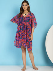 Floral Swimwear Cover Up Kaftan