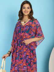 Floral Swimwear Cover Up Kaftan