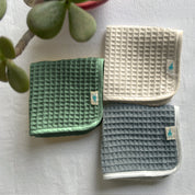 WHITEWATER KIDS ORGANIC HANDWOVEN WAFFLE WASHCLOTHS
