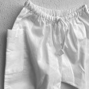 WHITEWATER KIDS UNISEX ORGANIC ESSENTIAL WHITE KURTA + PANTS
