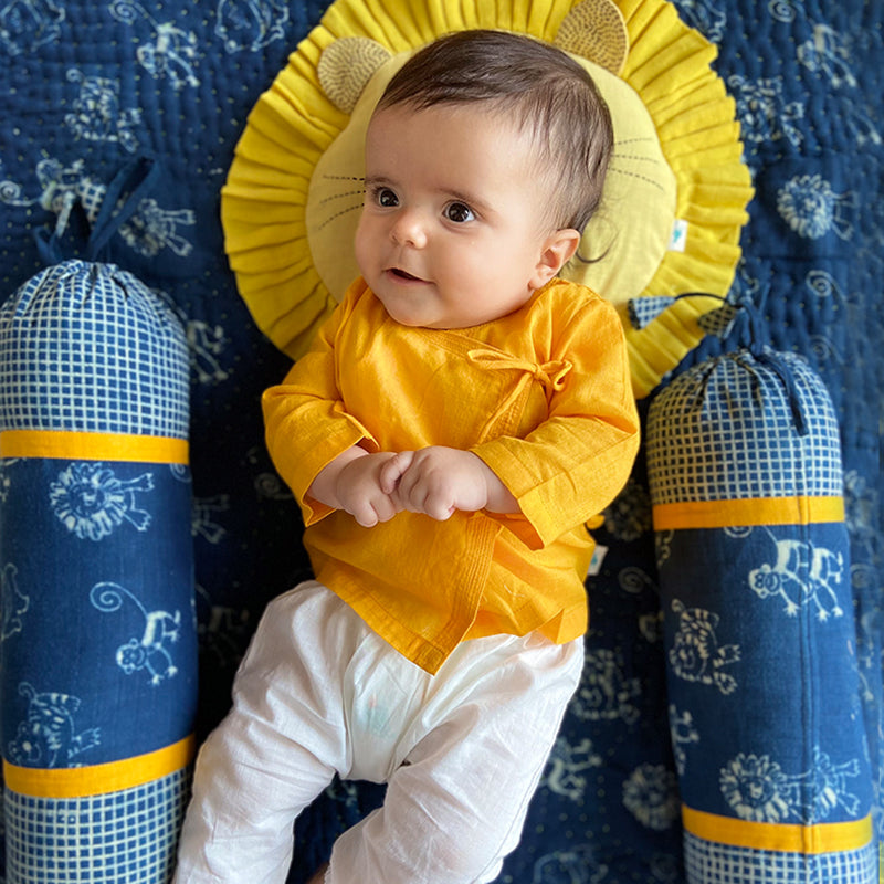 WHITEWATER KIDS UNISEX ORGANIC YELLOW ANGRAKHA  +  WHITE PANTS