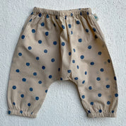 WHITEWATER KIDS UNISEX ORGANIC INDIGO POLKA ANGRAKHA WITH MATCHING PANTS