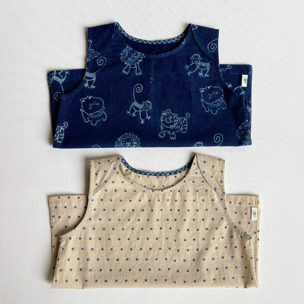 WHITEWATER KIDS UNISEX ORGANIC INDIGO ZOO JHABLA BAG