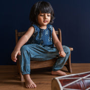 WHITEWATER KIDS UNISEX ORGANIC INDIGO ZOO JHABLA BAG