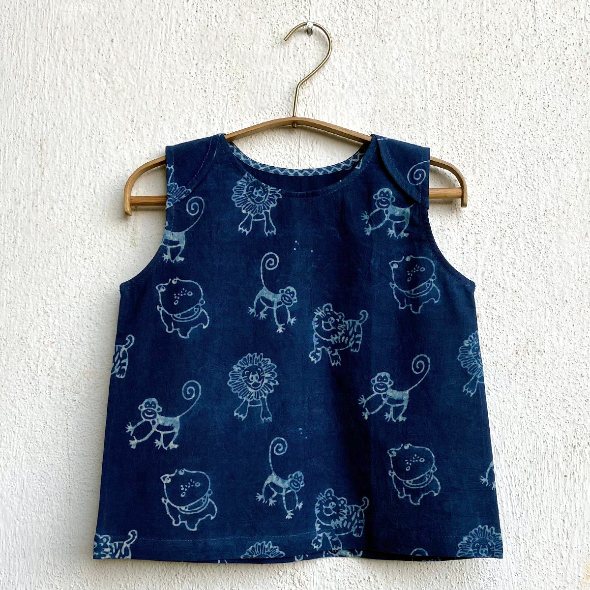 WHITEWATER KIDS UNISEX ORGANIC INDIGO ZOO JHABLA BAG